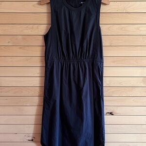 Madewell Navy Sleeveless Midi Dress